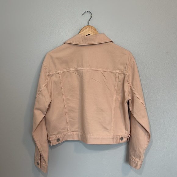 UNIQLO light pink denim jacket Size S - Picture 3 of 3
